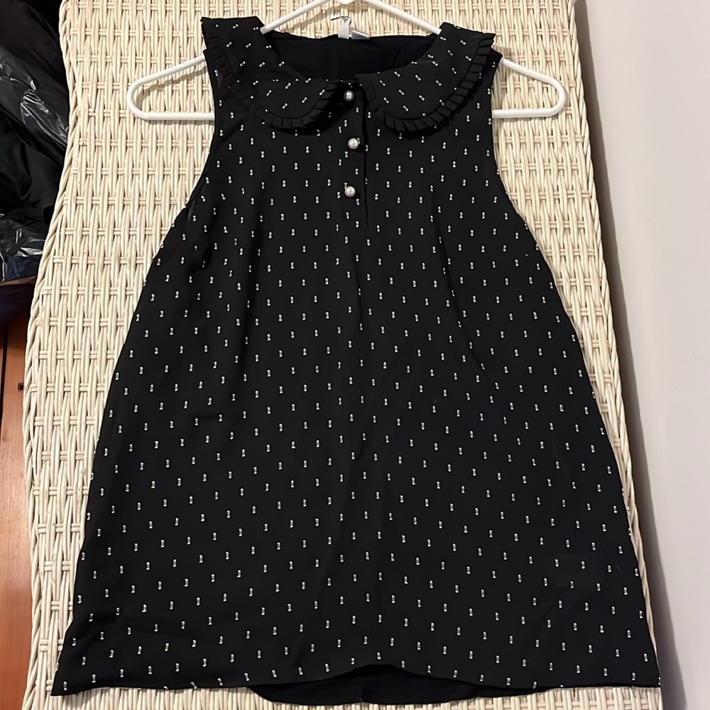 Sweet summer tank blouse vintage flair cute collar pearl like buttons